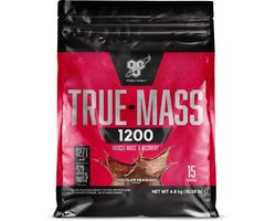 BSN True Mass 1200 - Mass Gainer - Weight Gainer - Chocolate - 15 doseringen (4800 gram)