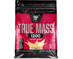 BSN True Mass 1200 - Mass Gainer - Weight Gainer - Vanilla - 15 doseringen (4800 gram)