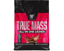 BSN True Mass All-in One Mass Gainer - Weight Gainer - Chocolade - 25 shakes (4200 gram)