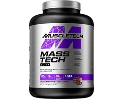 Muscletech Mass Tech - Weight Gainer / Mass Gainer - Chocolade - 3200 gram (14 shakes)