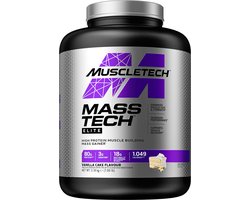 Muscletech Mass Tech - Weight Gainer / Mass Gainer - Vanille - 3200 gram (14 shakes)