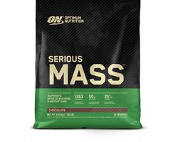 Optimum Nutrition Serious Mass - Chocolate - Mass Gainer - Weight Gainer - 5450 gram (16 servings)