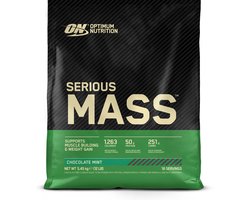 Optimum Nutrition Serious Mass - Chocolate Mint - Mass Gainer - Weight Gainer - 5450 gram (16 servings)