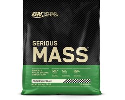 Optimum Nutrition Serious Mass - Cookies & Cream - Mass Gainer - Weight Gainer - 5450 gram (16 servings)