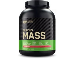 Optimum Nutrition Serious Mass - Strawberry - Mass Gainer - Weight Gainer - 2727 gram (8 servings)