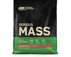 Optimum Nutrition Serious Mass - Strawberry - Mass Gainer - Weight Gainer - 5450 gram (16 servings)