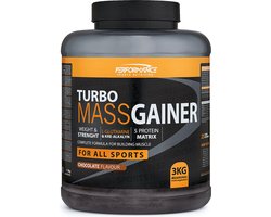 Performance - Turbo Mass Gainer (Chocolate - 3000 gram) - Weight gainer - Mass gainer - Sportvoeding - 40 shakes