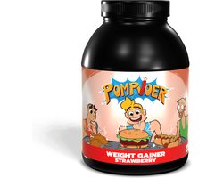 POMPVOER - WEIGHT GAINER - AARDBEI - 2000 GRAM (33 shakes)