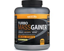 Turbo Mass Gainer (Vanilla - 3000 gram) - Performance - Weight gainer - Mass gainer - Sportvoeding - 40 shakes