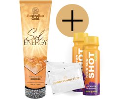 Australian Gold - Sol Energy + 2 Your Sun Shots + 2 Verfrissingsdoekjes