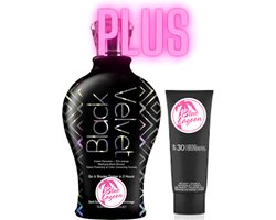 Black Velvet 360 ml plus luxe SPF 30 t.w.v. 49,95 euro exclusief bij Zonnestudio Blue Lagoon