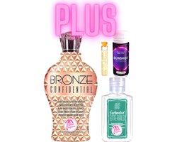 Bronze Confidential 360 ml plus Enchanted Emerald plus Tanshot plus Olie exclusief bij Zonnestudio Blue Lagoon