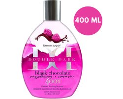 Brown Sugar DOUBLE DARK BLACK CHOCOLATE FRAMBOZEN RASPBERRY CREAM Zonnebankcreme - DHA Bronzer - 400ml