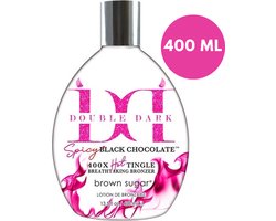 Brown Sugar DOUBLE DARK SPICY BLACK CHOCOLATE Zonnebankcreme - Bronzer- 400ml