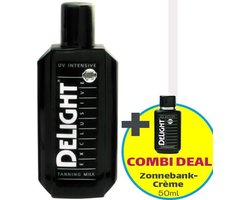 Delight Zonnebankcrème - COMBI DEAL - Tanning Milk - 200ml + 50ml