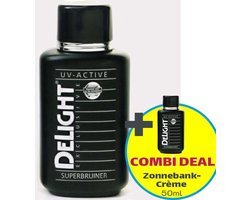 Delight Zonnebankcrèmes COMBI DEAL; Superbruiner Tanning Milk (250ml)  + Tanning Milk (50ml)