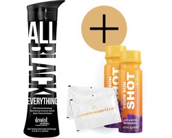 Devoted Creations - All Black Everything + 2 Your Sun Shots + 2 Verfrissingsdoekjes