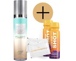 Devoted Creations - Coconut Color Cream + 2 Your Sun Shots + 2 Verfrissingsdoekjes