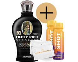 Devoted Creations - Filthy Rich + 2 Your Sun Shots + 2 Verfrissingsdoekjes