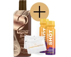 Devoted Creations - White 2 Bronze Butter + 2 Your Sun Shots + 2 Verfrissingsdoekjes