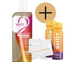 Devoted Creations - White 2 Bronze Summer + 2 Your Sun Shots + 2 Verfrissingsdoekjes