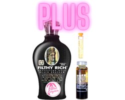 Filthy Rich 360 ml plus Olie 6 ml en Olie 2 ml exclusief bij Zonnestudio Blue Lagoon