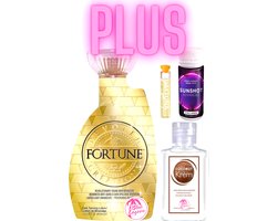 Fortune 400 ml plus Krem Kokos plus Tanshot plus Olie exclusief bij Zonnestudio Blue Lagoon