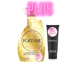 Fortune 400 ml plus luxe SPF 30 t.w.v. 49,95 euro exclusief bij Zonnestudio Blue Lagoon