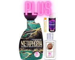 Metaphoria 400 ml plus Krem Kokos plus Tanshot plus Olie exclusief bij Zonnestudio Blue Lagoon