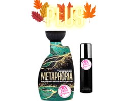 Metaphoria 400 ml plus Luxe Spray Tan t.w.v. 24,95 euro exclusief bij Zonnestudio Blue Lagoon