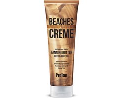 PRO TAN BEACHES and CREME butter zonnebankcreme versneller met wortelolie 250ml