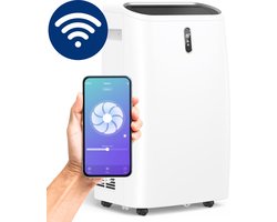 BluMill Smart Airco - Mobiele Airco - Met Wifi - 12000 BTU - Airconditioning - Geschikt voor Ontvochtiging - Inclusief Wieltjes - incl. Raamafdichting Kit