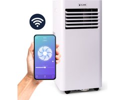 BluMill Smart Airco - Mobiele Airco - Met Wifi - 7000 BTU - Airconditioning - Geschikt voor Ontvochtiging - Inclusief Wieltjes - incl. Raamafdichting Kit