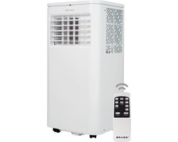 BRASQ Mobiele airconditioning met afstandsbediening Wit - Airco - Ontvochtiger voor Woonkamer, kantoor, slaapkamer - Aircooler tot 16m2 - 9000 BTU