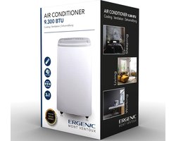 Ergenic - Silence - Airco - Extra stil - 9300BTU - Koelen - Ventileren - Ontvochtigen - Airconditioner - Wit