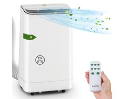 Klarstein- Iceblock - Mobiele Airco- 3-In-1 Luchtkoeler- Ontvochtiger- Ventilator & Nachtmodus- Airco Met Afvoerslang- Air Conditioner- Airco Voor Ruimtes Tot 59 M²- 12.000 Btu- Antiekwit