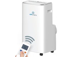 Mobiele Airco Aironex 12000 BTU - Airconditioner Wit - Airco met Raamafdichting - Stille Airconditioning met Afstandsbediening - Mobiele Airco voor Slaapkamer, Woonkamer, Kantoor