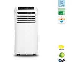 Mobiele airconditioner met mogelijkheid tot verwarmen, verwarmingscapaciteit van 9000 BTU / 2,6 kW - kachel