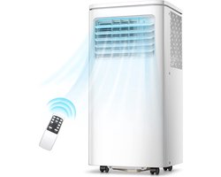 Royalty Line Airco - Mobiele Airco - 9000 BTU - Airconditioner - 3 in 1 Functie - 2600W Met Raamafdichtingskit - Energie Klasse A - Voor Ruimte tot 80 m³ - Temperatuurinstelling van 16⁰C tot 31⁰C - Wit