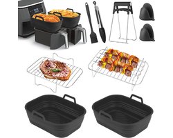 Accessoires voor heteluchtfriteuse - Multifunctionele Airfryer Accessoireset en Siliconen Vorm