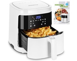 Aigostar 30A3D - Airfryer xxl - 7 Liter - Heteluchtfriteuse - 7 programma's - Digital Touchscreen - 1900W - Warmhoudfunctie - Inclusief Kookboek - Wit