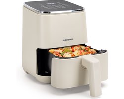 Aigostar 30O4L Dot - Airfryer - Heteluchtfriteuse - Digital Touchscreen - 2 Liter - Geschikt voor 1-2 personen - 8 snelkeuze programma's - Compact - 1200W - Wit