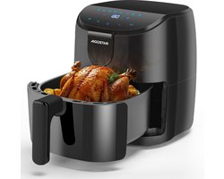 Aigostar HaydenX - airfryer - Heteluchtfriteuse 4 liter - Digitaal display - 1500W Zwart