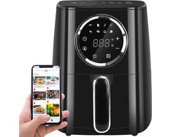 Aigostar Odin Smart 30LHY - Airfryer - Heteluchtfriteuse - 4,5 Liter - 1400W - App Connect - 8 Automatische Programma's - Digital Touchscreen - Zwart