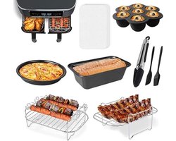 Air Fryer - Accessoirepakket Compleet - 9-delige Set - Geschikt voor alle AirFryers