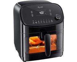 Air Fryer AF60 - Hetelucht friteuse - airfryer - 1350 W - Met raampje - 8 Standen