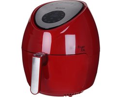 ARIETE 4618/01 Air Fryer XXL Heteluchtfriteuse - 1800W - 5,5 liter - Digital Touchscreen - 7 Automatische Programma's- Rood