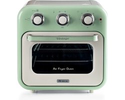 Ariete 4632/04 Vintage Airfryer & Oven - 16 liter - 1400 Watt - timer - draaispit - roterende mand - groen