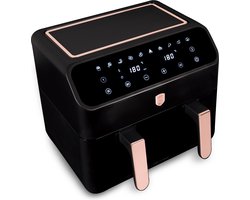 Berlinger Haus Dual Basket Airfryer BH9659 - 8L (4+4L) - Black Rose Gold - Gezond en Efficiënt Koken