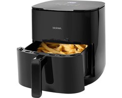 Blokker Airfryer XL 5 Liter Zwart - Heteluchtfriteuse Dubbel Verwarmingselement - Incl. 60 min Timer - 8 Automatische Programma's - Vaatwasserbestendige Onderdelen - Cool Touch Behuizing - BPA Vrij